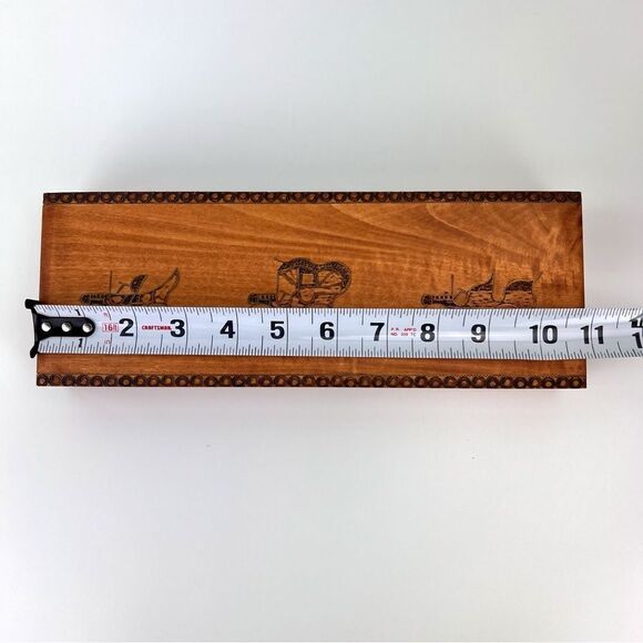 Vintage BRUNO ROTH TIBERG Steinbach Prafent Hand Carved Wooden Trinket Box - Picture 7 of 9